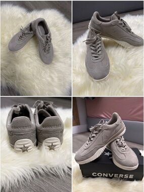 Converse Women's Taupe Suede Low-Top Sneakers - Neutral Gray